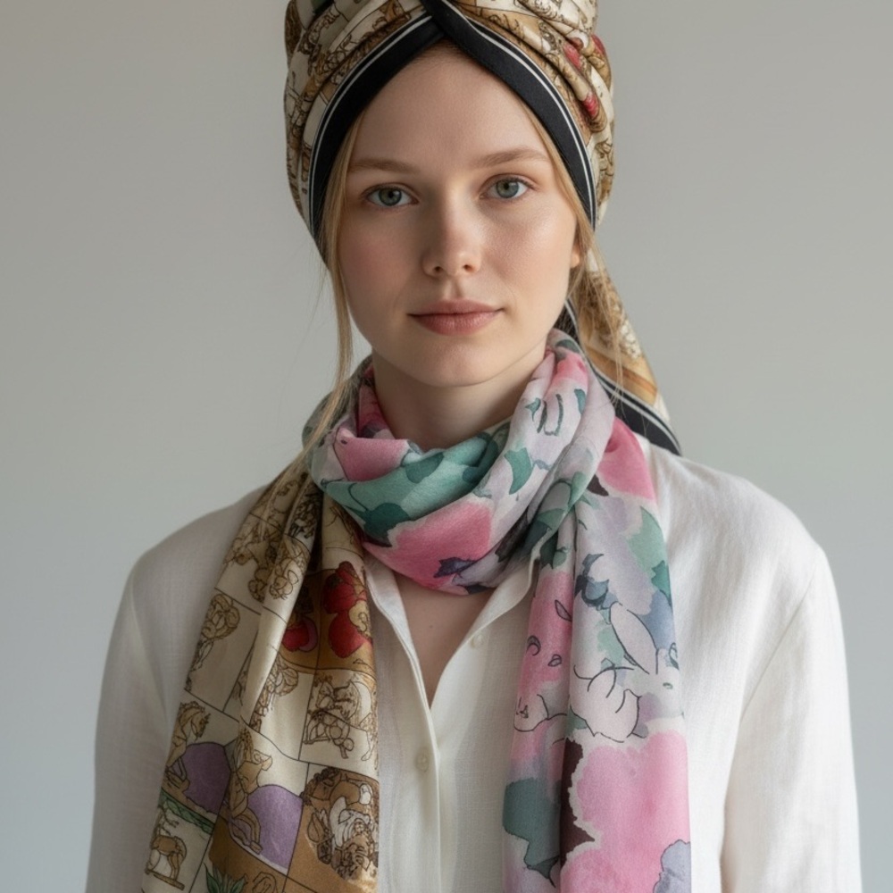 Set of Two Stylish Scarves